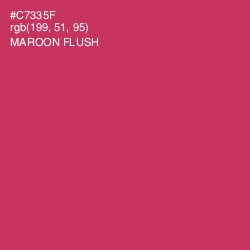 #C7335F - Maroon Flush Color Image